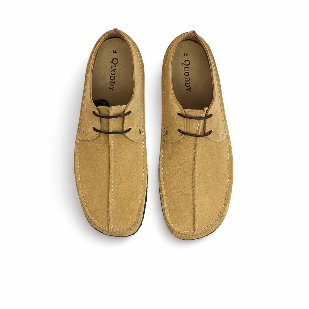Men's Meridian - EXERSOLE® by Quoddy, "Barefoot": Sand Suede - Image 3