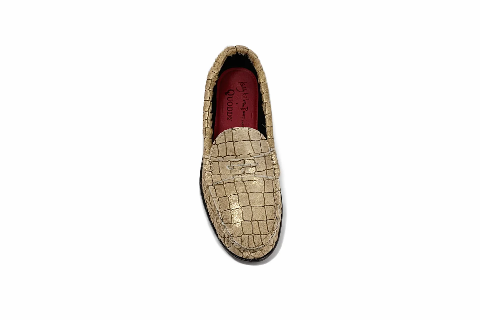 KKB Penny Loafer: Gold Hair-On Leather - Image 5
