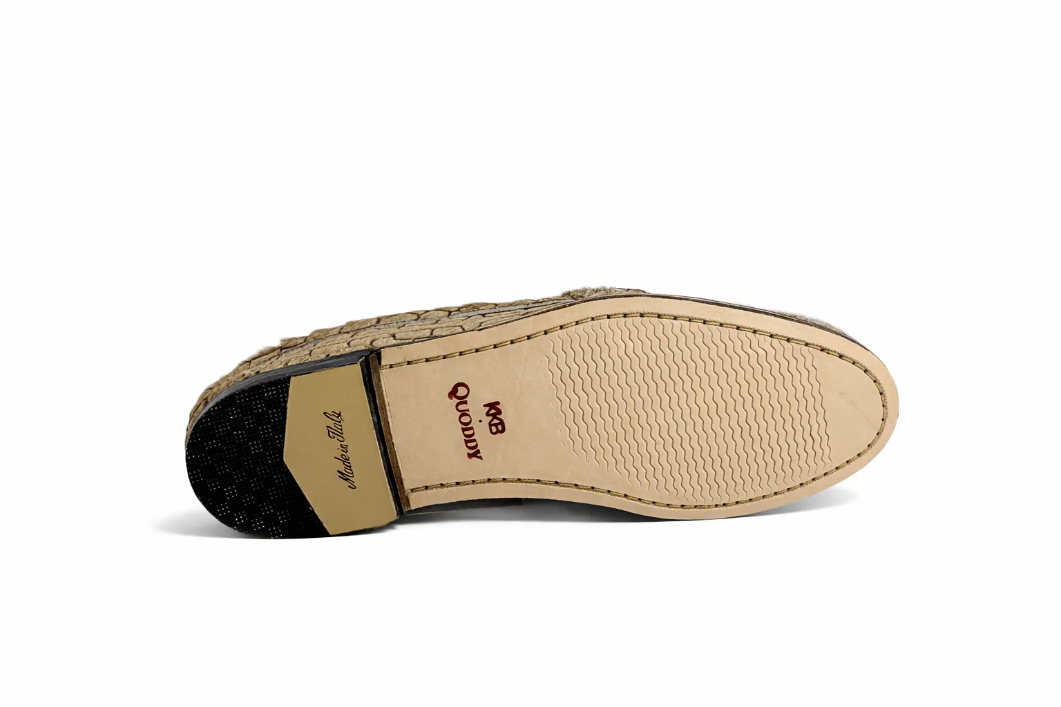 KKB Penny Loafer: Gold Hair-On Leather - Image 6