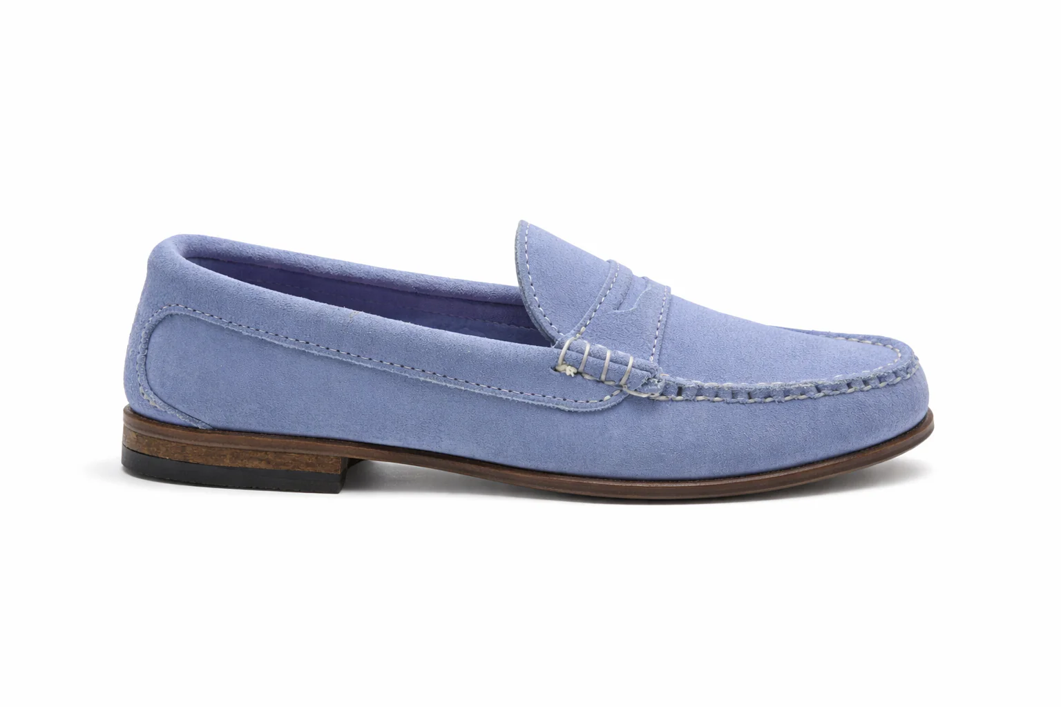 KKB Penny Loafer: Light Blue Pastel Suede - Image 2