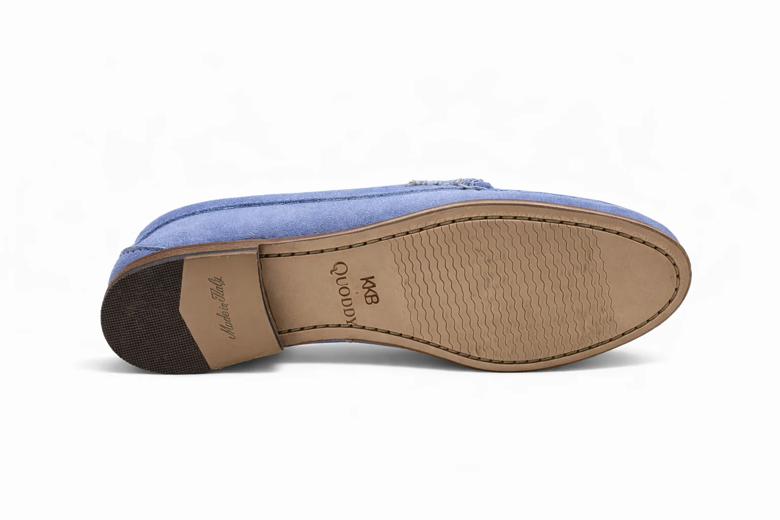 KKB Penny Loafer: Light Blue Pastel Suede - Image 3