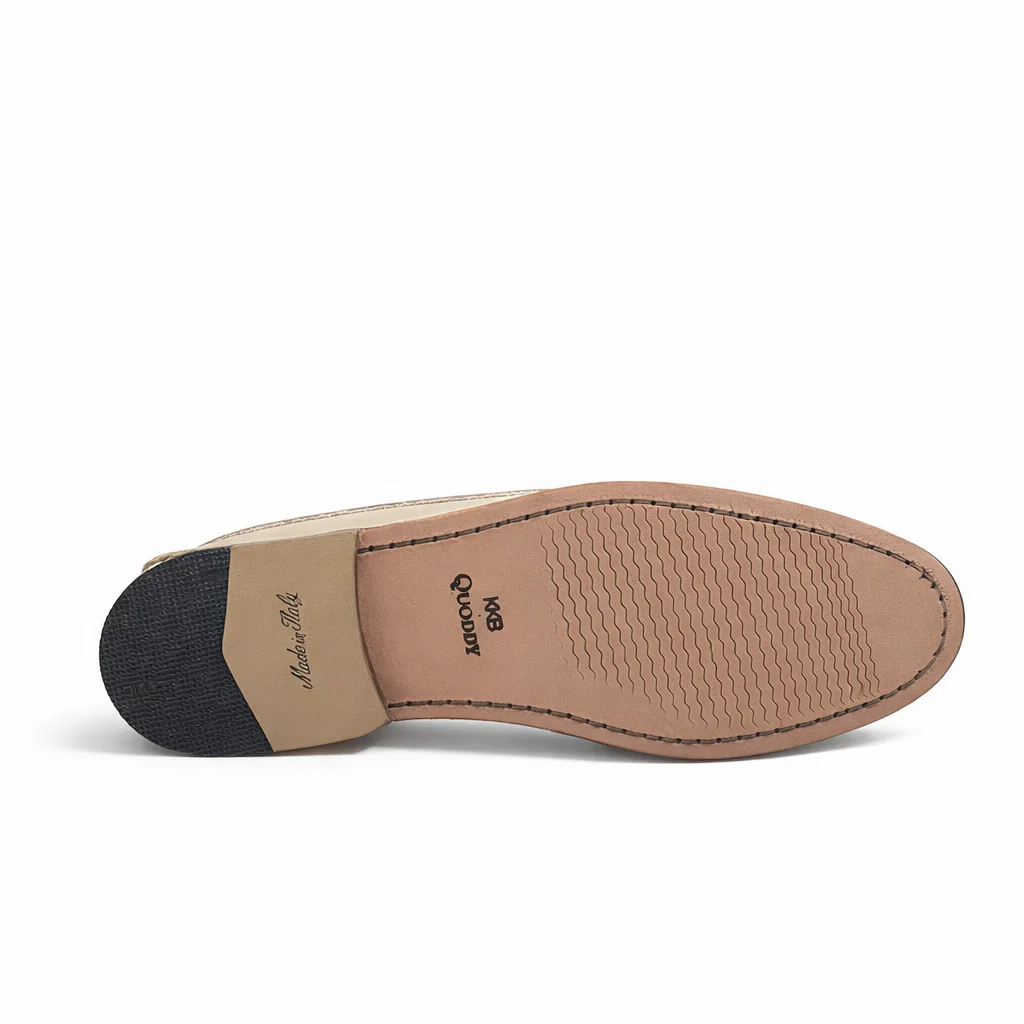 KKB Penny Loafer:  Winter White Leather - Image 3