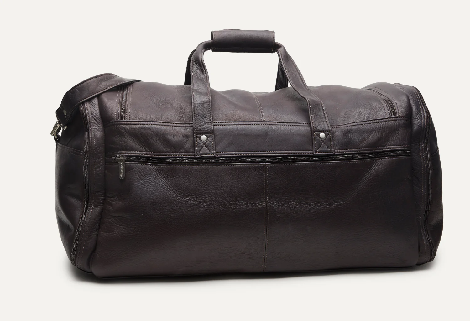 Large Multi-Pocket Duffle - Cafe Brown - Image 4