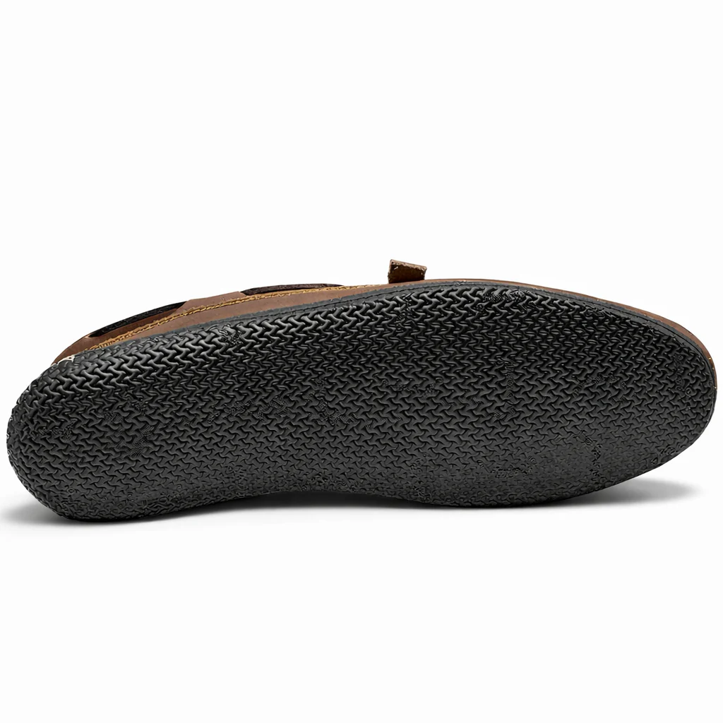 LE Men's Coolside Slipper: Brown Herringbone - Image 2