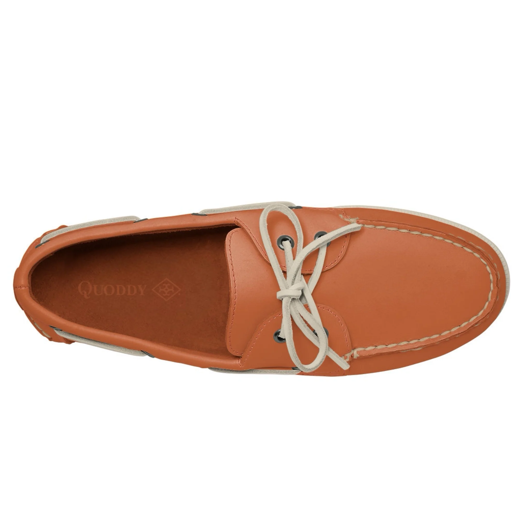 Men’s 2 Eyelet LE Boat Shoe: Coral - Image 2