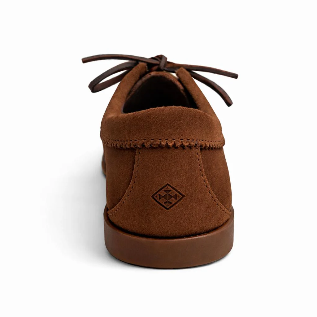 Men’s Blucher Shoe: Brown Nubuck - Image 3