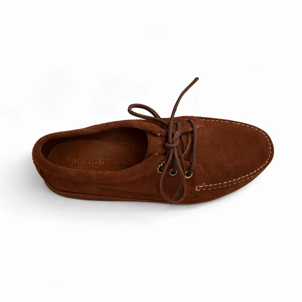 Men’s Blucher Shoe: Brown Nubuck - Image 4