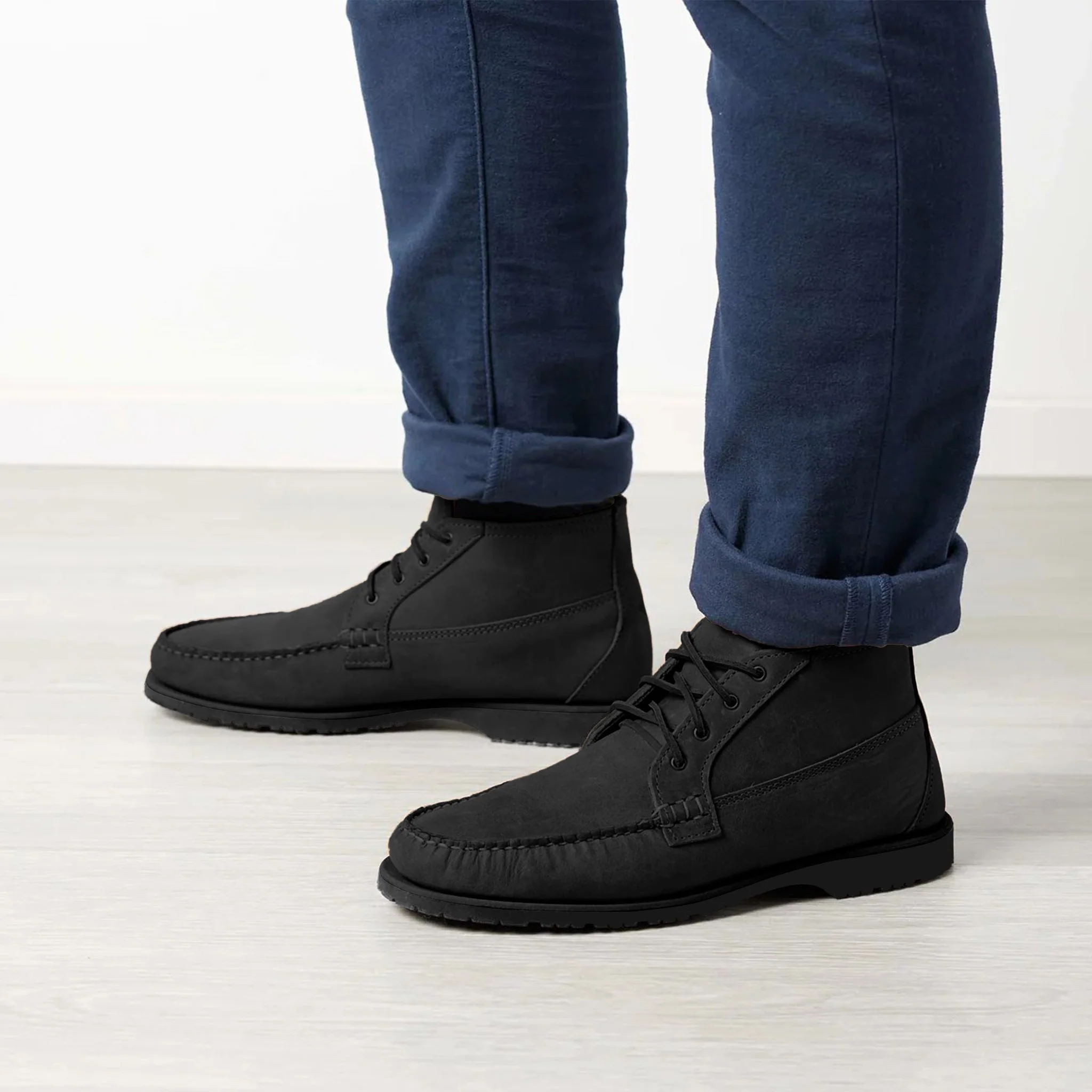 Men’s Nubuck Chuck LE Chukka: Black - Image 5