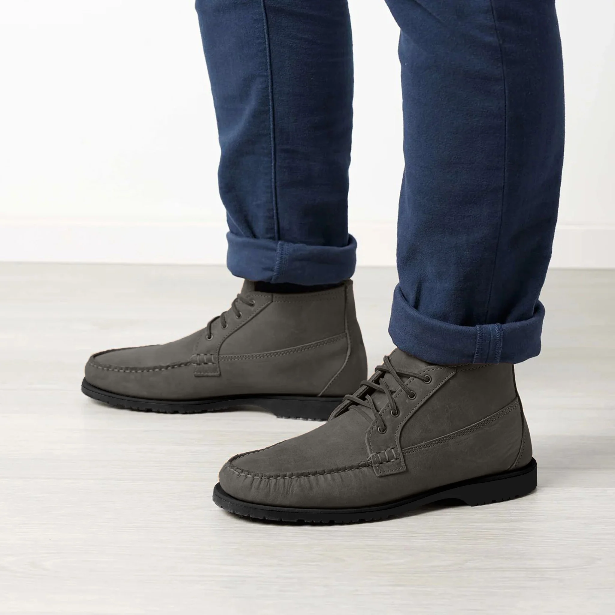 Men’s Nubuck Chuck LE Chukka: Graphite Grey - Image 5