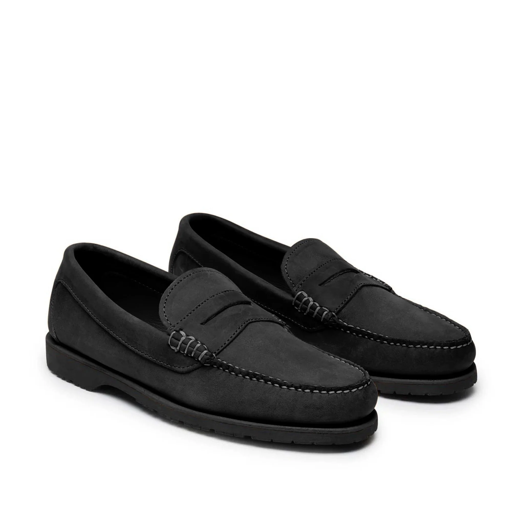 Men’s Penny Nubuck LE: Black - Image 4