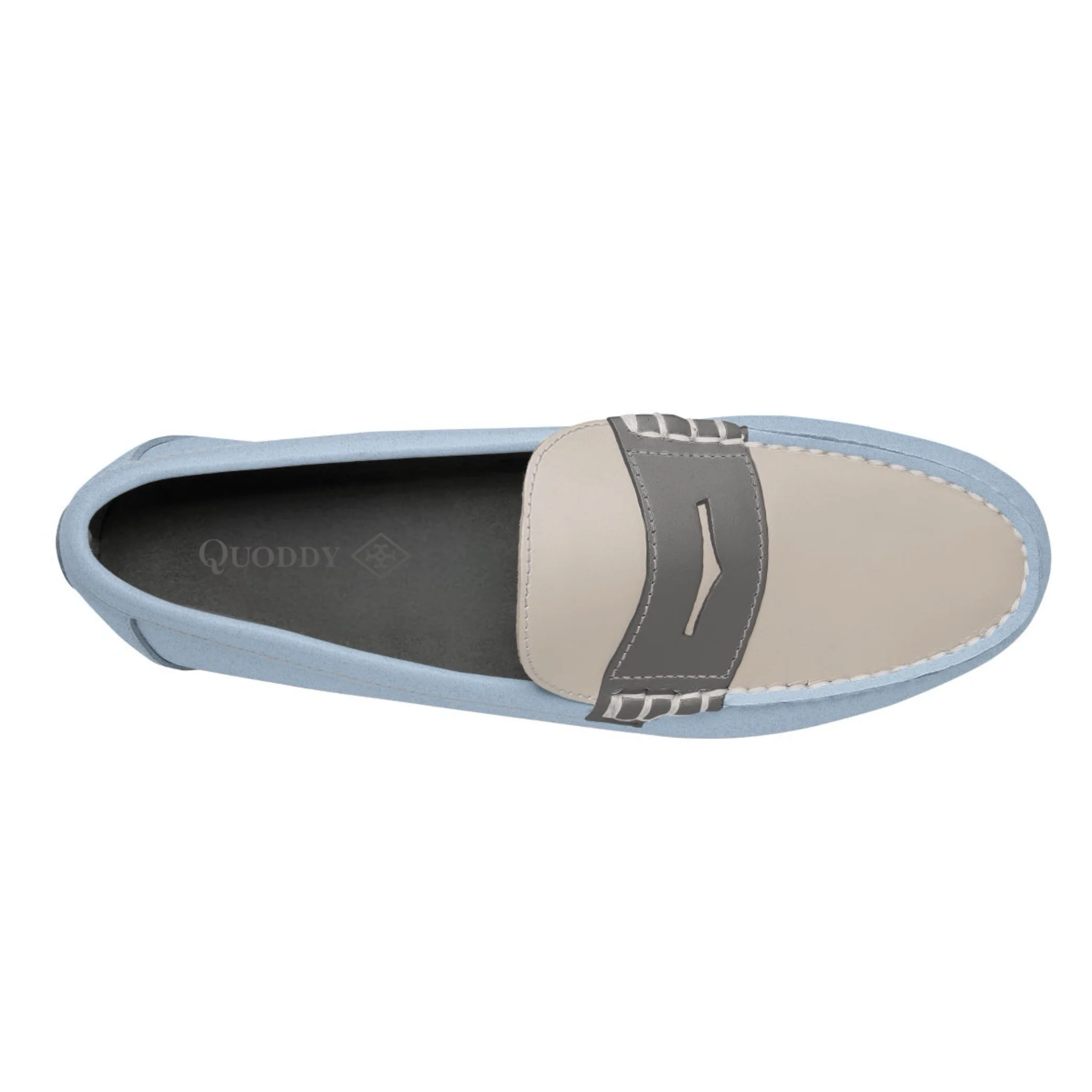 Men's Penny Loafer Classic LE: Light Blue/Grey/Ivory - Image 2