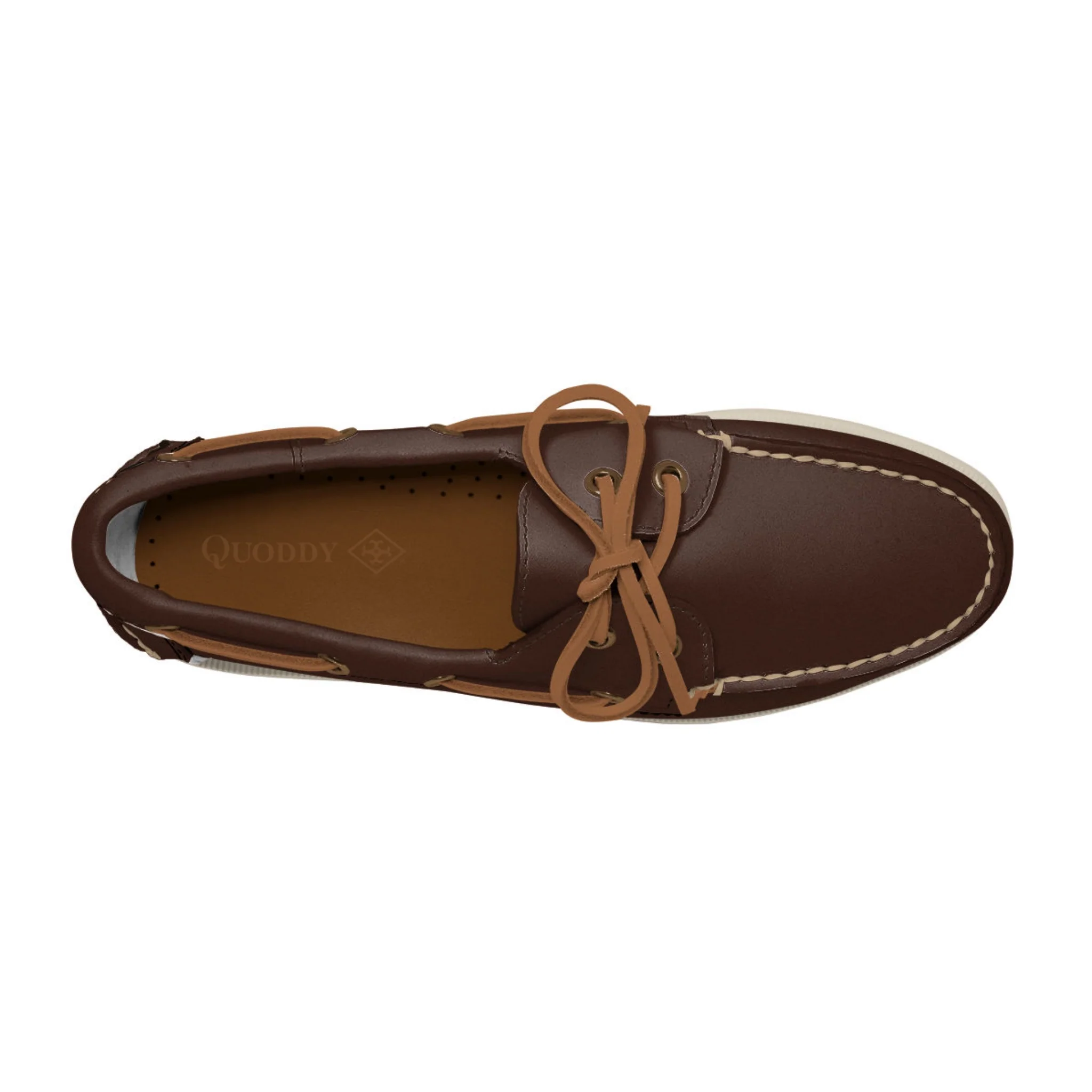 Women's 2 Eyelet LE Boat Shoe: Brown - Image 2