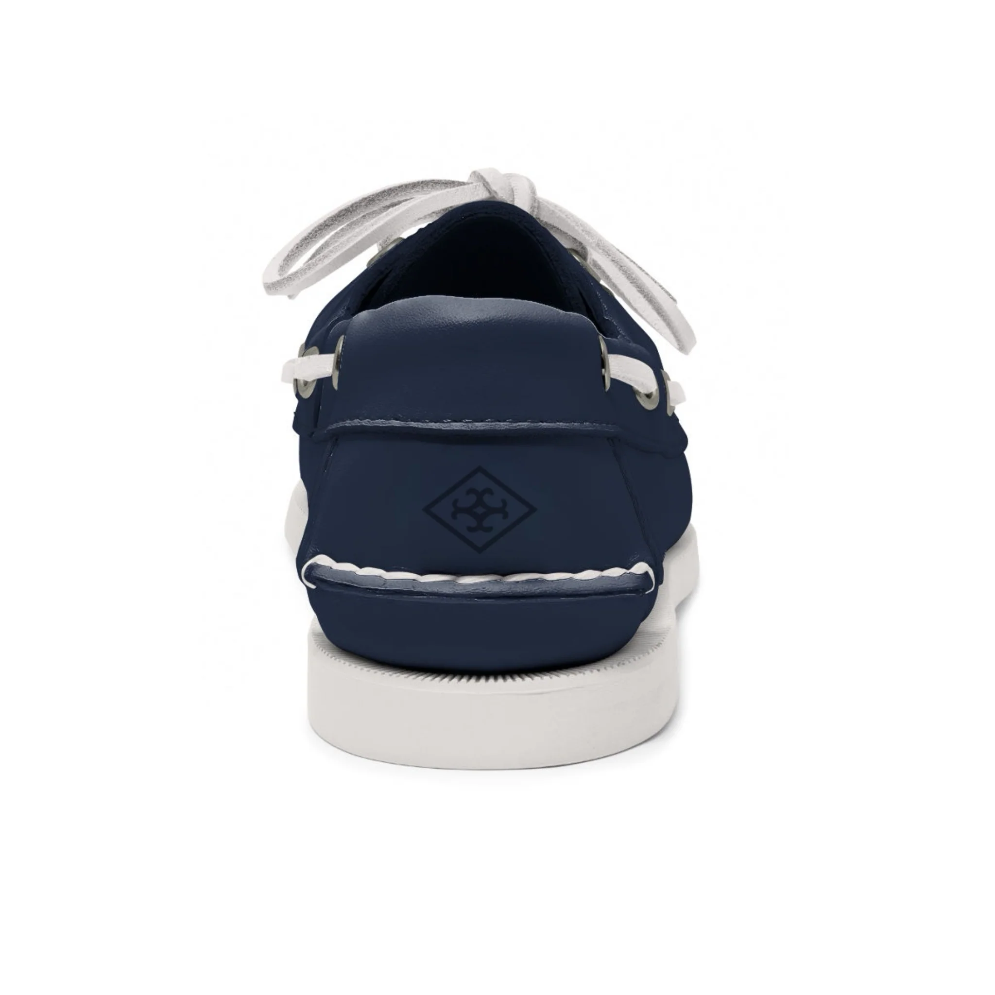 Women's 2 Eyelet LE Boat Shoe: Navy - Image 3