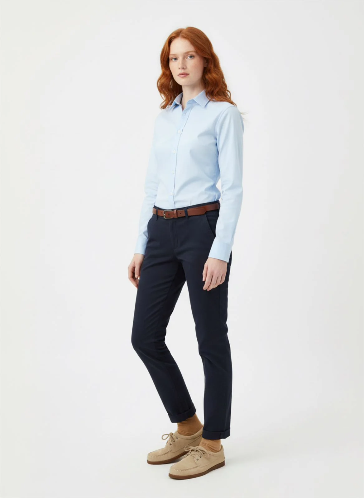 Women's Blucher Shoe: Milkshake Suede - Image 6