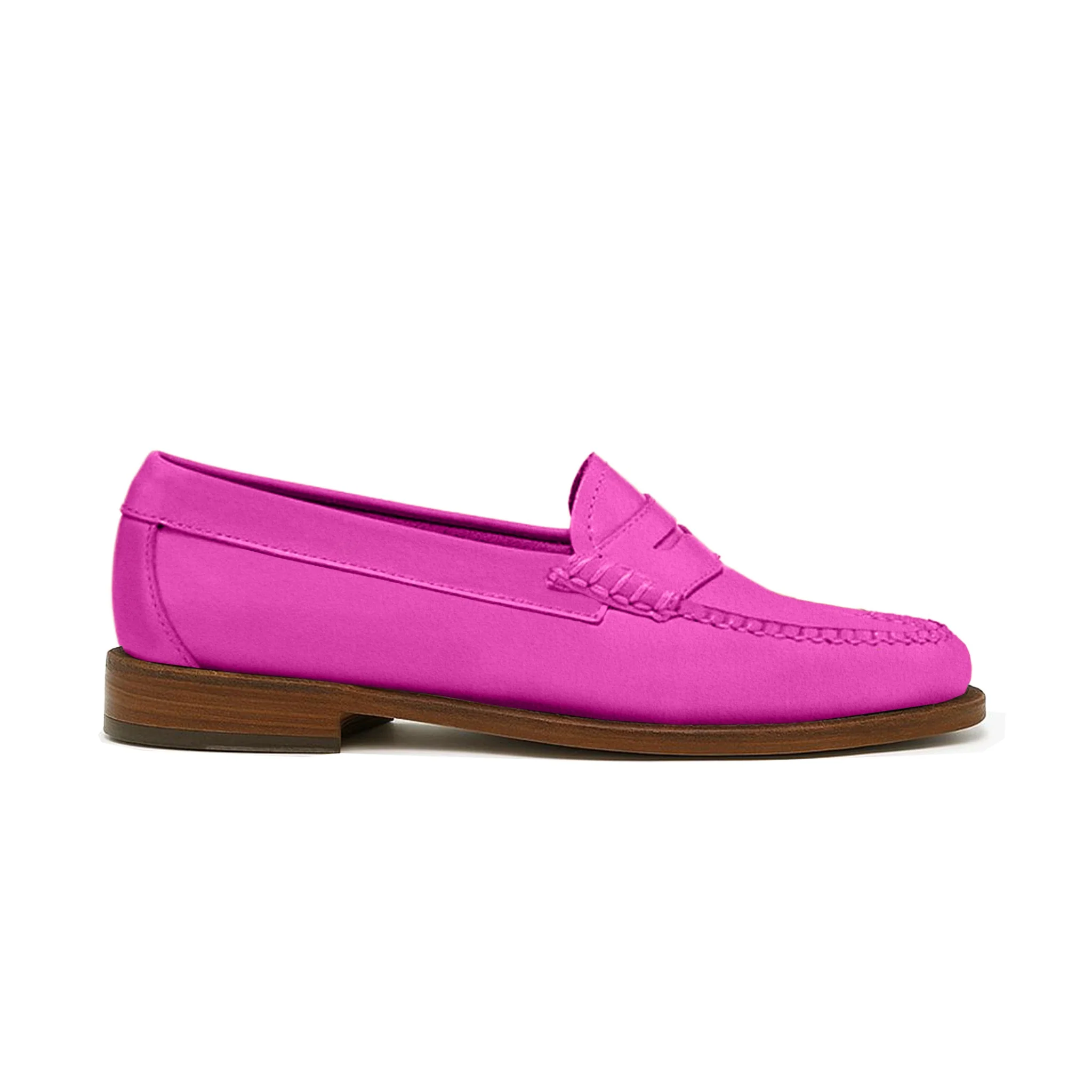 Women's Penny Nubuck LE: Fuchsia