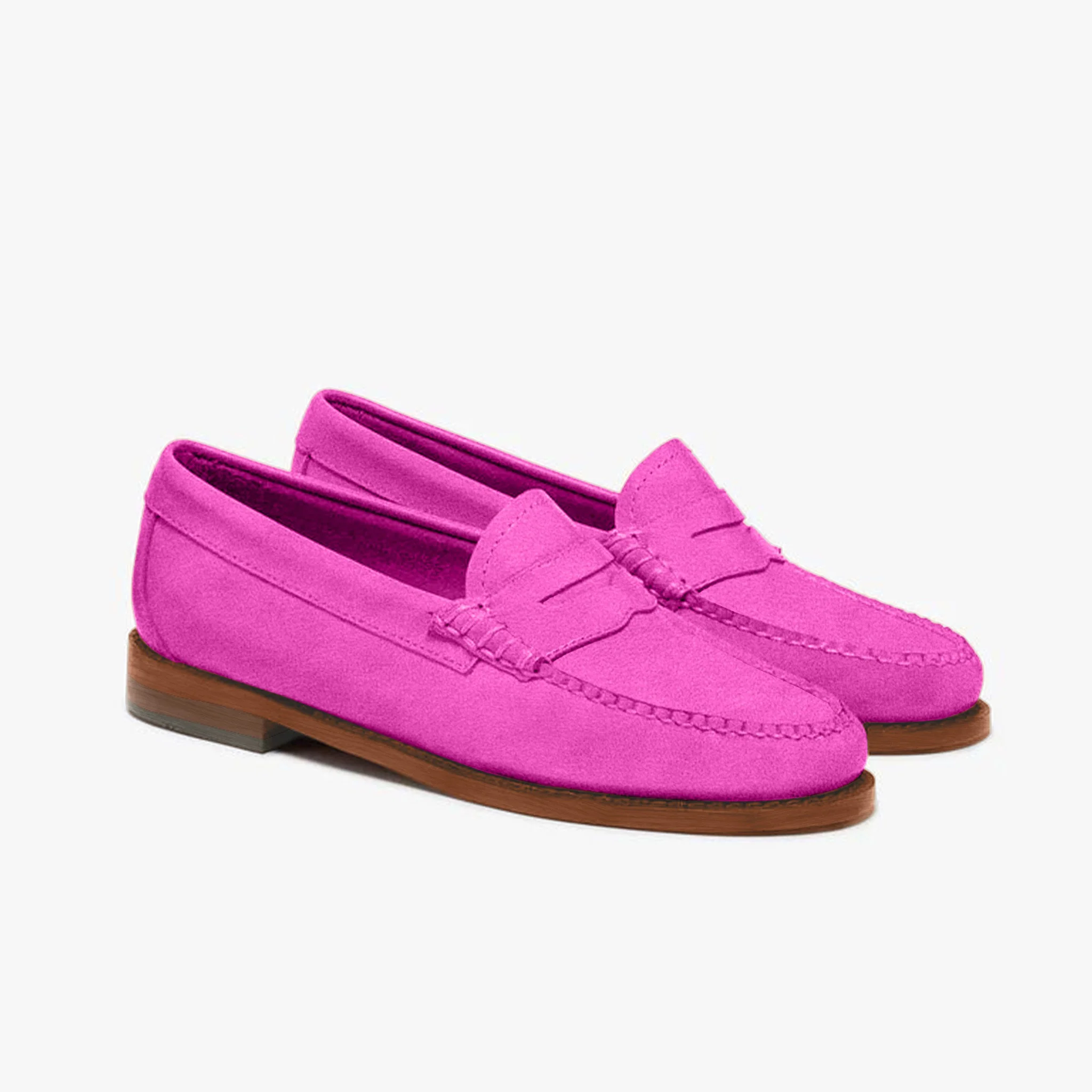 Women's Penny Nubuck LE: Fuchsia - Image 3