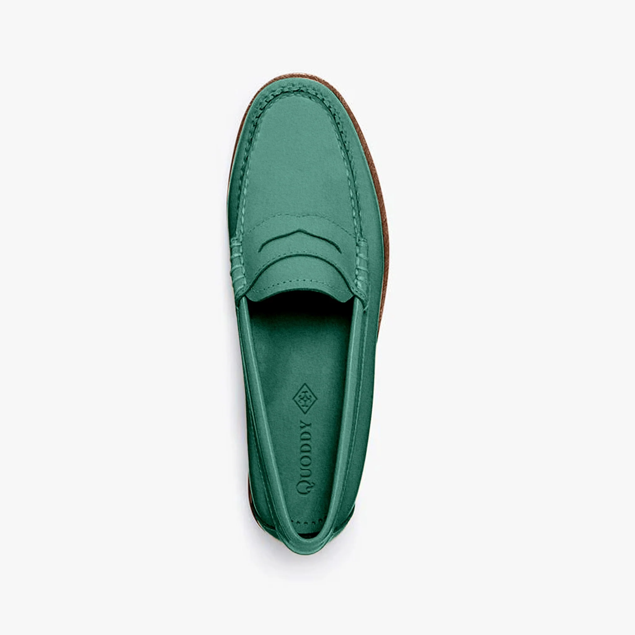Women's Penny Nubuck LE: Green - Image 4