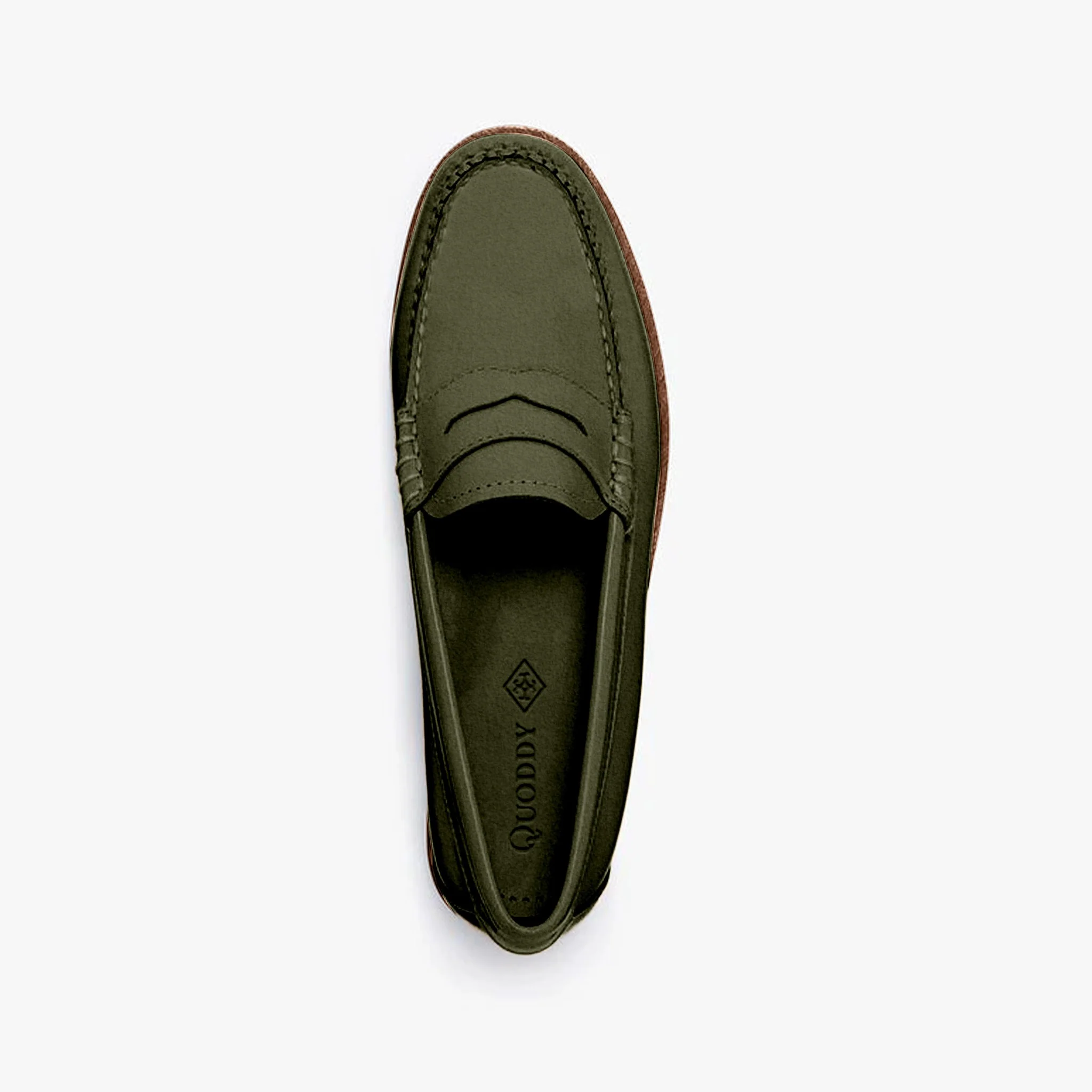Women's Penny Nubuck LE: Olive - Image 4