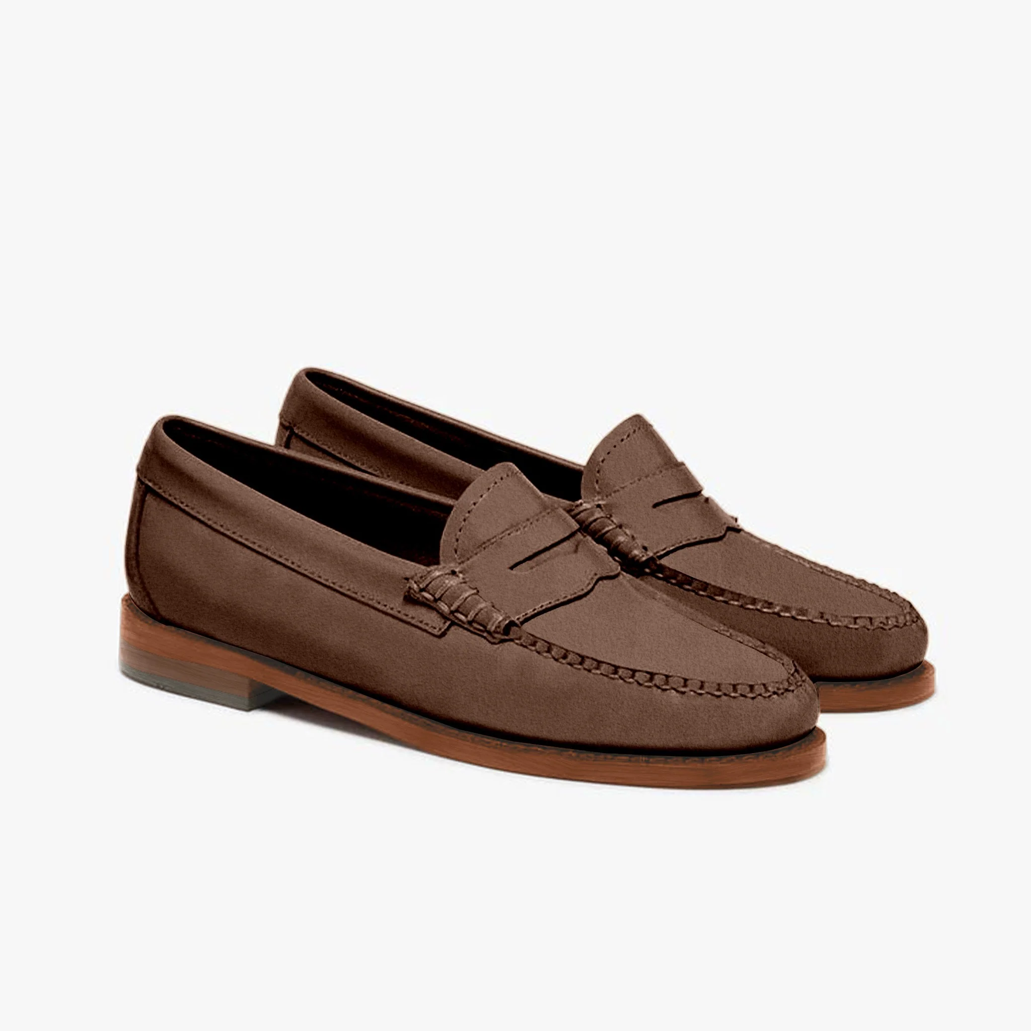 Women's Penny Nubuck LE: Brown - Image 3